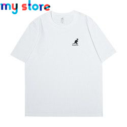 KANGOL Brand Men's T-Shirt Cotton High Quality Short Sleeve Men's T-Shirt Solid Casual Men's Shirt Black Black Green 32 - My sho