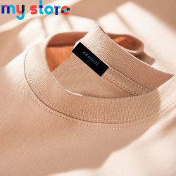 KANGOL Brand Men's T-Shirt Cotton High Quality Short Sleeve Men's T-Shirt Solid Casual Men's Shirt Black Black Green 34 - My sho