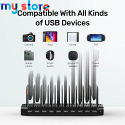Unitek USB Charging Station 10 Ports USB Fast Charge Docking for iPad iPhone Tablet 60W Multi Device Charger with Smart IC Tech 