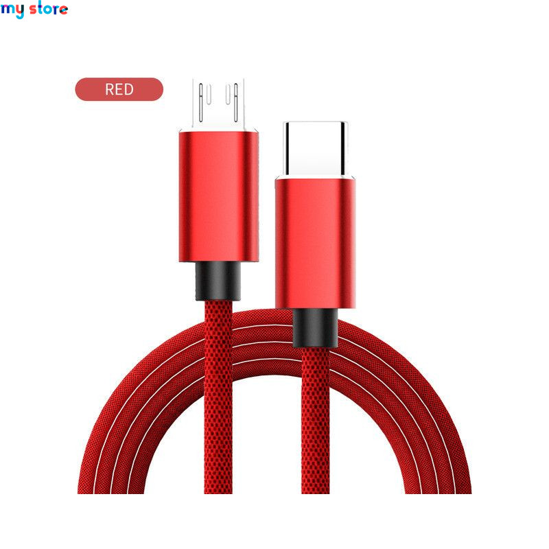 USB Type C To Micro USB 5A Fast Charging Adapter Cable PD 100W QC4.0 Quick Charger Data Cable For Macbook Samsung Xiaomi Huawei 