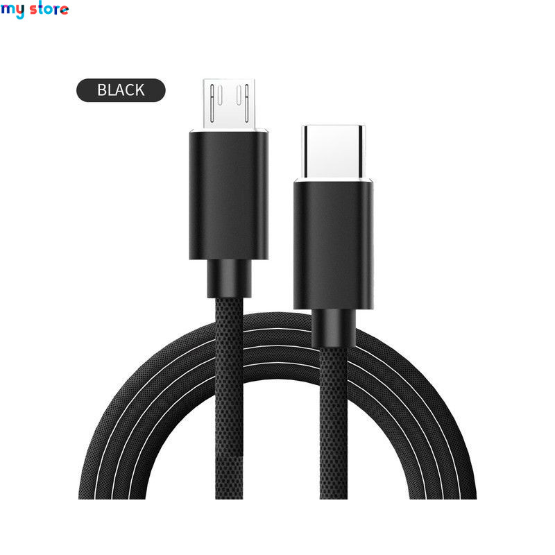 USB Type C To Micro USB 5A Fast Charging Adapter Cable PD 100W QC4.0 Quick Charger Data Cable For Macbook Samsung Xiaomi Huawei 