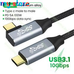 USB Type C to USB C 3.1 Gen2 10Gbps Cable PD 100W 5A QC4.0 3.0 Fast Charging Cable For MacBook 4k 60Hz Type C Video Cable 1/2/3M
