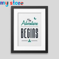 The adventure begins Framed poster