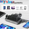Unitek USB C Charging Station 120W Fast Charging Stand with Type-C PD 60W 6 Ports Charging Dock for iPhone iPad Airpods MacBook 