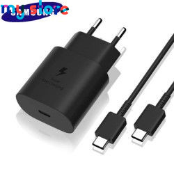 Original Samsung 25W Charger Galaxy A13 A53 A73 S22 S21 S20 FE 5G Super Fast Charge Usb Pd Type C Cable For A52 A72 F52 Chargeur
