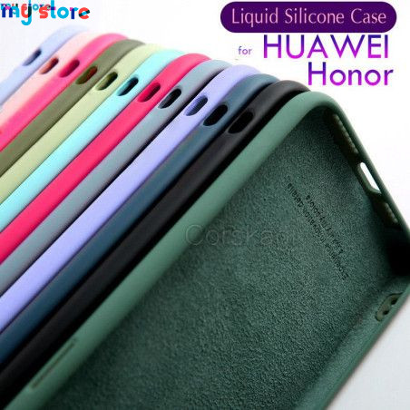 Liquid Silicone Phone Case For HUAWEI Nova 9 SE 8i 7i 5T P30 P40 Lite Pro Honor 70 50 30i 30 8X 10 Lite 20 Pro 10i Rubber Cover 