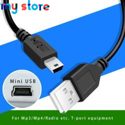 Mini USB Cable To USB Fast Data Charger Cable Mobile Phone Accessories for MP3 MP4 Player Car DVR GPS Digital Camera HDD Cord 2 