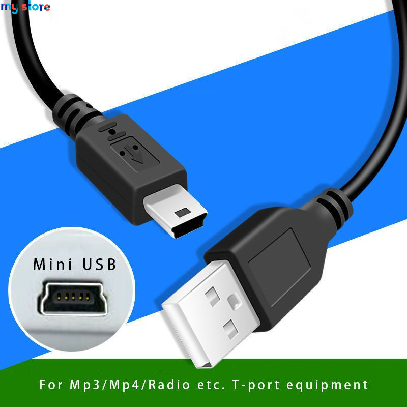 Mini USB Cable To USB Fast Data Charger Cable Mobile Phone Accessories for MP3 MP4 Player Car DVR GPS Digital Camera HDD Cord 2 
