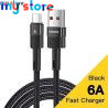 Essager 6A Type C USB Cable Fast Charging For Huawei P40 Pro P30 66W Wire Charger Data Cord For Samsung S21 Ultra S20 Poco 1 - M