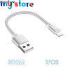 Portable 30cm USB Data Cable USB A To 8Pin 2.4A Fast Charging Kable Safe TPE Phone Charge Short Cord For iPhone 14 13 12 Pro Max