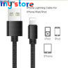 Portable 30cm USB Data Cable USB A To 8Pin 2.4A Fast Charging Kable Safe TPE Phone Charge Short Cord For iPhone 14 13 12 Pro Max