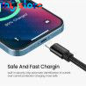 Portable 30cm USB Data Cable USB A To 8Pin 2.4A Fast Charging Kable Safe TPE Phone Charge Short Cord For iPhone 14 13 12 Pro Max