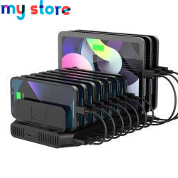 Unitek 60W USB Charging Station 10-Port Multiple USB Charger Dock with QC3.0 Fast Charging for iPad Tablet Kindle iPhone Samsung