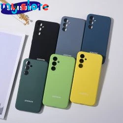 Original Samsung Galaxy A54 A34 5G Case Silky Silicone Cover Soft-Touch Back Full Protective Housing a34 a54 A 54 34 With Logo 7