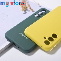 Original Samsung Galaxy A54 A34 5G Case Silky Silicone Cover Soft-Touch Back Full Protective Housing a34 a54 A 54 34 With Logo 9