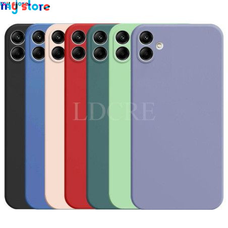 For Samsung Galaxy A04 Case Liquid Silicone Coque For Samsung A04 A04S A04E A14 A23 A33 A22 A14 A54 A34 A24 Cover TPU Protective