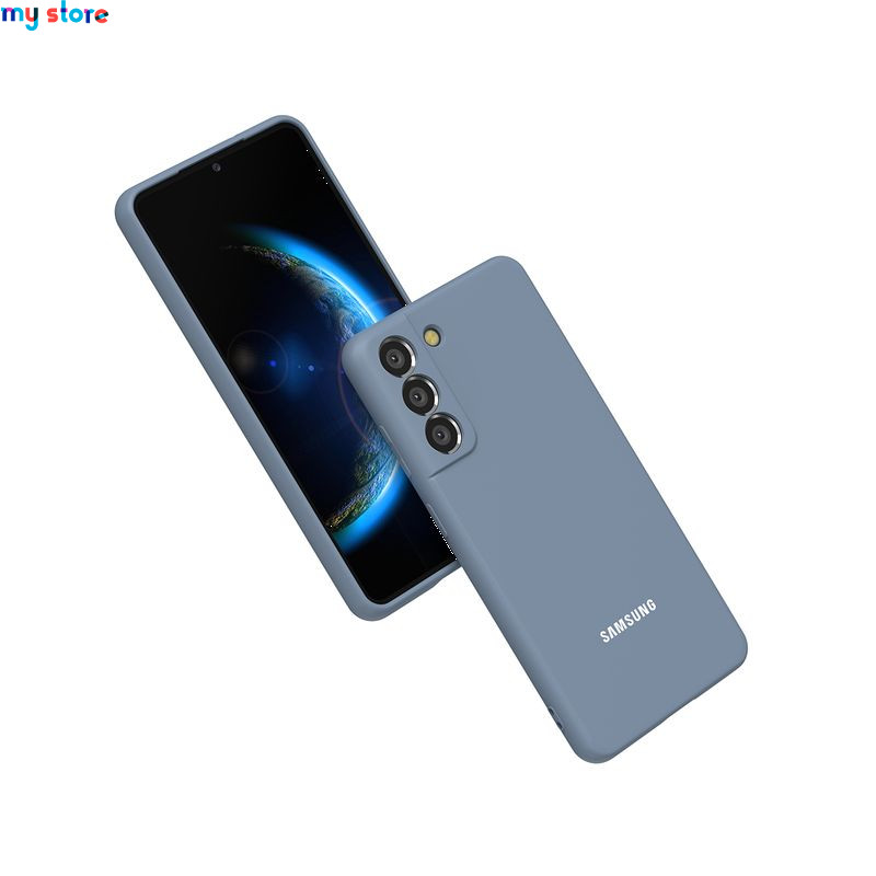 For Samsung Galaxy S21 FE Case Soft Silicone Galaxy S21fe Cover Silky Touch Liquid Protective Fall Prevention TPU Shell 7 - My s