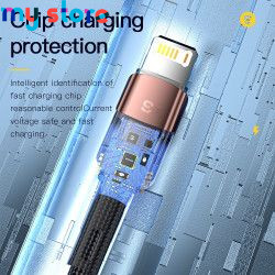 Essager Fast Charging For iPhone Usb Cable 11 12 13 Pro Max Mini Xs Xr X SE 8 7 6 Plus 6s 5 5s 2.4A Wire For iPhone Charger Cord