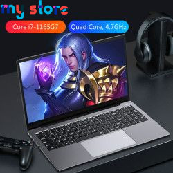 Gaming Laptops Ultraslim 15.6 Inch 11th Intel Core i7 i9 1165G7 10750H Max 32G RAM 2T SSD 1920*1280 Portable PC Win10 Notebook 3