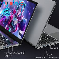 Gaming Laptops Ultraslim 15.6 Inch 11th Intel Core i7 i9 1165G7 10750H Max 32G RAM 2T SSD 1920*1280 Portable PC Win10 Notebook 6