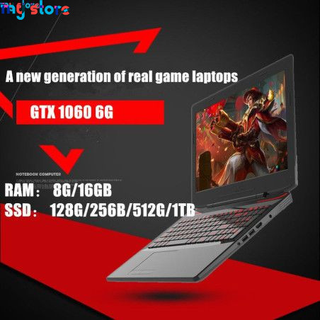 I7-7700 6G independent video card game laptop 15.6 inch 8G/16G DDR4 RAM 128G 256G 512G 1TB SSD Note ComputerBacklit Keyboard 1 -